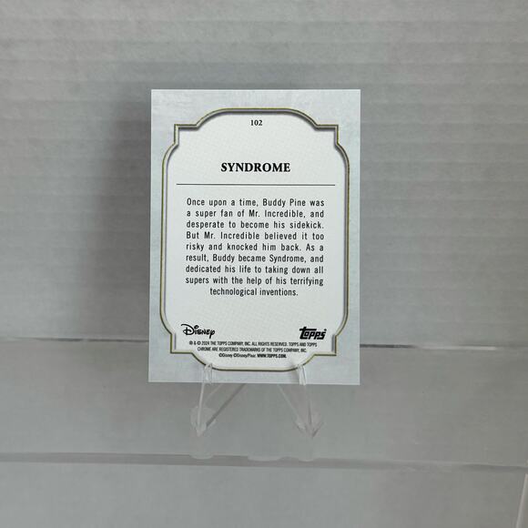 Disney Topps Chrome Sapphire 2024 Syndrome #102 Incredibles - Picture 5 of 5